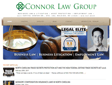 Tablet Screenshot of connorlaw.com